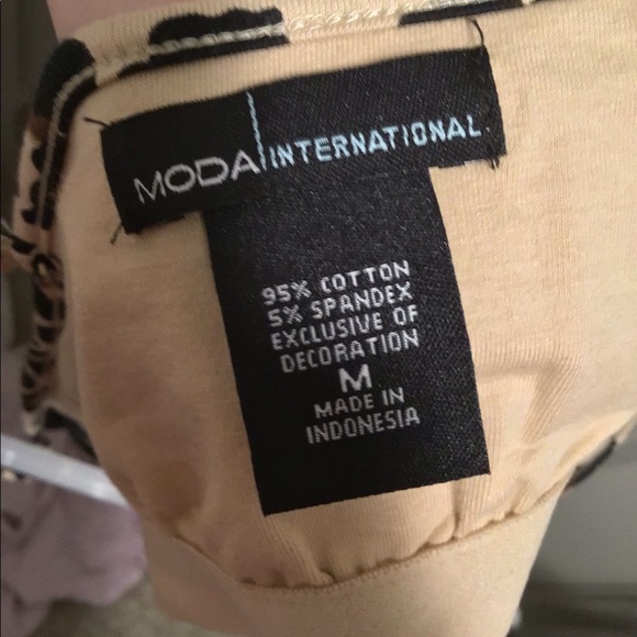 Leopard Print MODA Cami Trimmed With Black Lace M - Picture 4 of 4